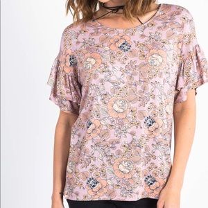 Agnes & Dora NWT Frill Sleeve XXS Floral